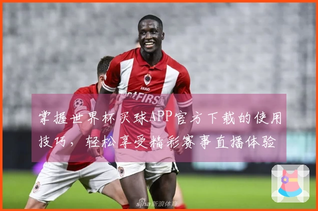 掌握世界杯买球APP官方下载的使用技巧，轻松享受精彩赛事直播体验